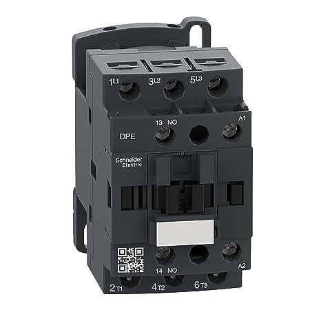 Schneider Electric - DPE18B7 Easy TeSys คอนแทค IEC, 7.5HP, 480V, 24VAC คอยล์, ตัวยึดราง DIN/สกรูยึด